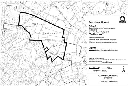 Übersichtskärtchen zum Naturschutzgebiet