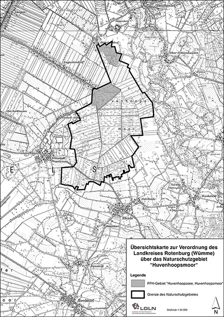 Übersichtskarte des Schutzgebietes