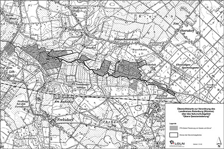 Übersichtskarte der Verordnung des Naturschutzgebiets "Hepstedter Büsche"