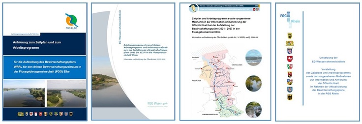 Anhörungsdokumente der Zeitpläne und Arbeitsprogramme im Entwurf für den dritten Bewirtschaftungsplan