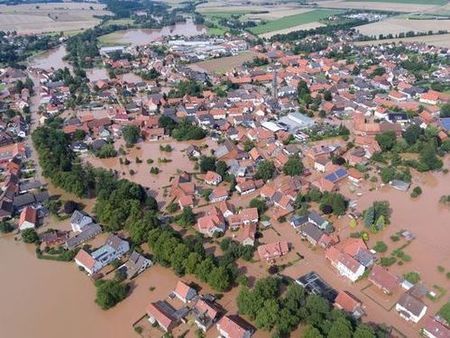 Julihochwasser 2017 in Rhüden an der Nette