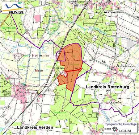 Übersichtskärtchen zum Naturschutzgebiet Wedeholz