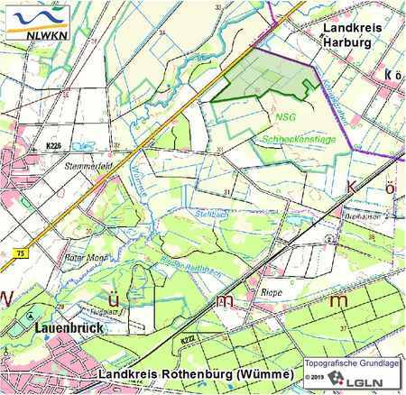 Übersichtskärtchen zum Landschaftschutzgebiet "An der Schneckenstiege"