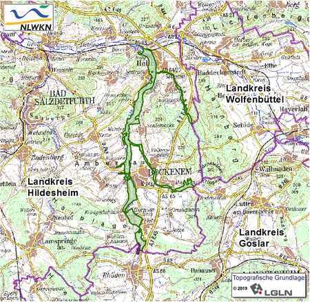 Übersichtskärtchen zum Landschaftschutzgebiet "Nette und Sennebach"