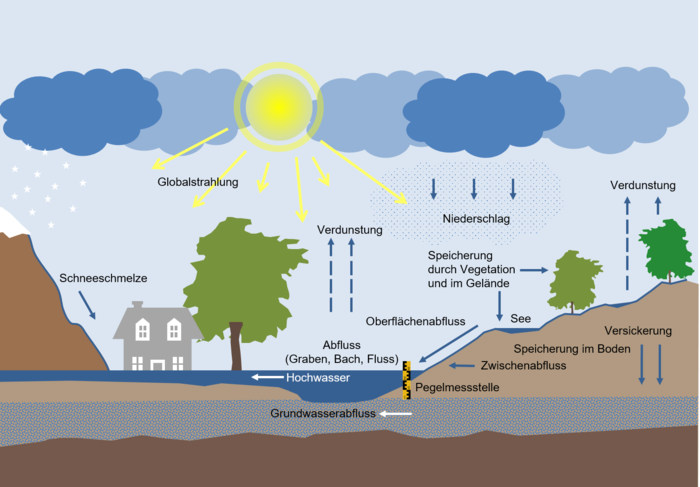 Kreislauf des Wasserhaushaltes
