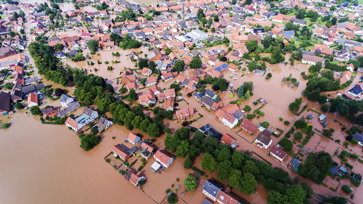 Hochwasserbild aus 2017