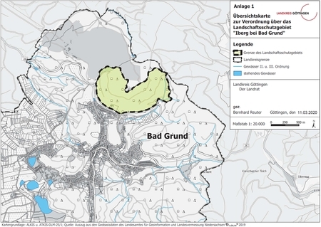 Übersichtskarte des Landschaftsschutzgebietes "Schwülme und Auschnippe"