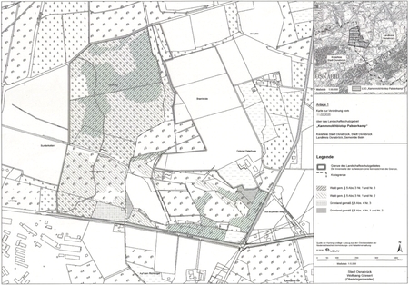 Übersichtskarte zur Verordnung des Gebietes