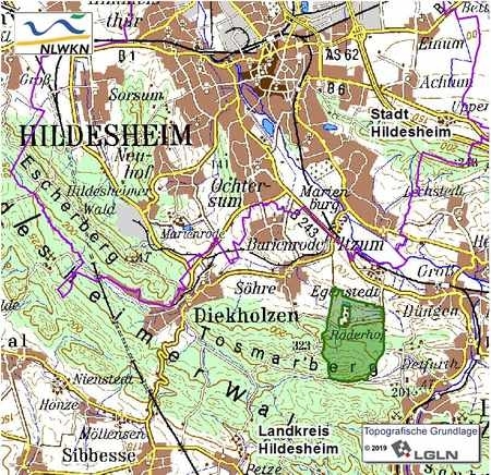 Übersichtskärtchen zum Landschaftschutzgebiet "Röderhofer Teiche und Egenstedter Forst"