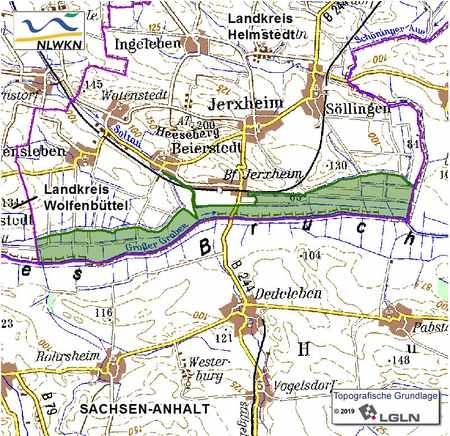 Übersichtskärtchen zum Landschaftschutzgebiet "Großes Bruch"