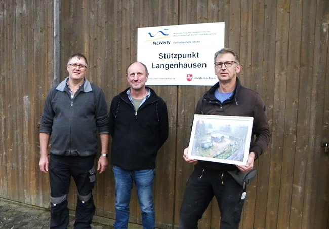 In der Region gut bekannt: Die Gesichter des NLWKN-Stützpunkts Manfred Grodewald, Uwe Janning und Rolf Böttjer (v.l.n.r.).