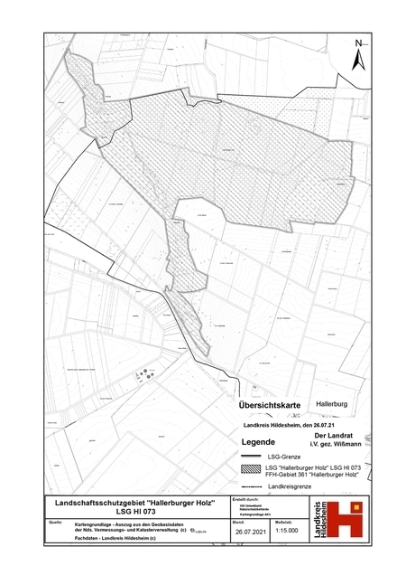 Verordnungskarte Hallerburger Holz