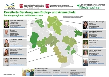 Beratungsregionen in Niedersachsen