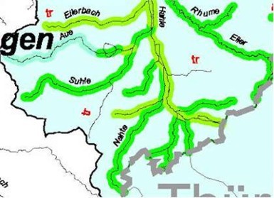 Teileinzugsgebiet Rhume-Quelle