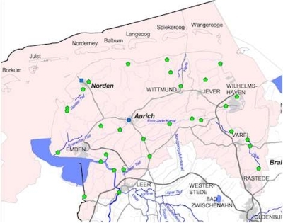 Teileinzugsgebiet Ems-Kueste