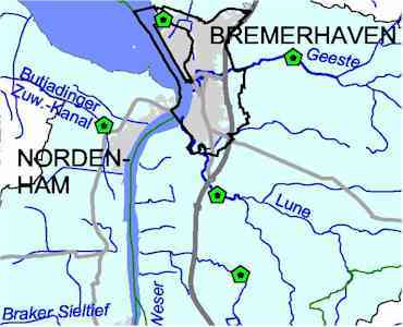 Teileinzugsgebiet Weser-Küste