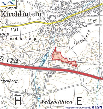 Übersichtskarte des Schutzgebietes