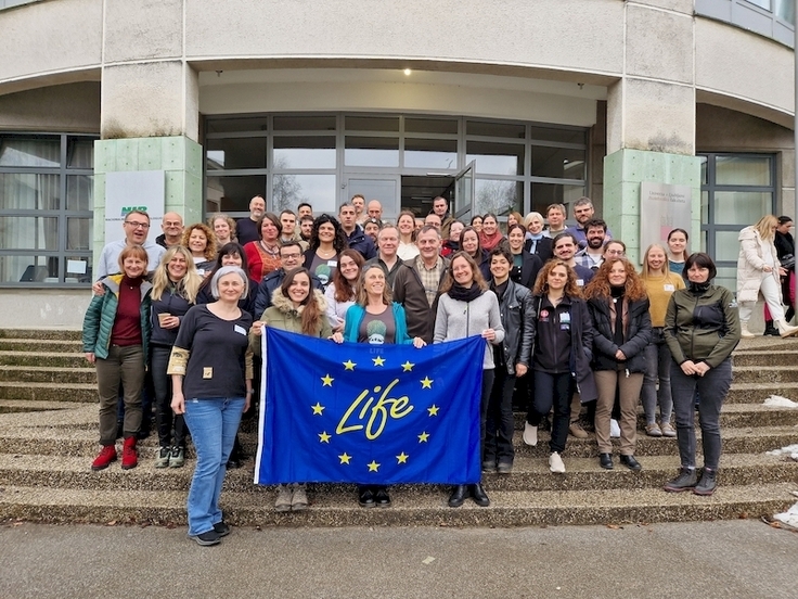 Treffen der acht teilnehmen Länder im Februar 2024 in Ljubljana