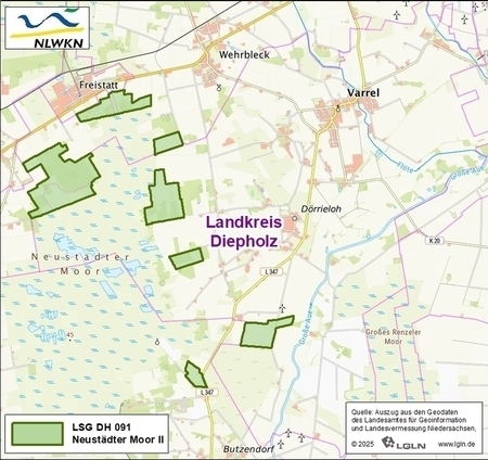 Übersichtskärtchen zum Landschaftschutzgebiet