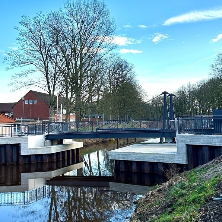 Aufgrund des Einbaus der Drehtechnik bei der neuen Brücke über den Haren-Rütenbrock-Kanal kommt es zu Einschränkungen für die Schifffahrt.