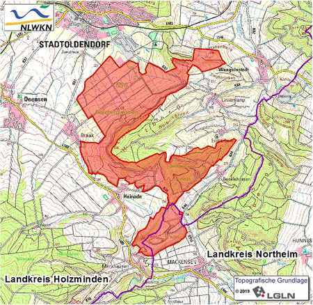 Übersichtskarte des Schutzgebietes