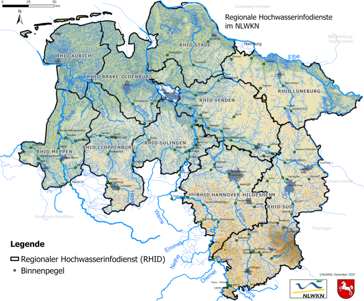 Die Regionalen Hochwasserinfodienste des NLWKN in Niedersachsen