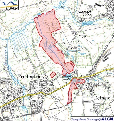 Übersichtskarte des Schutzgebietes