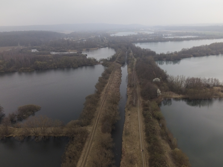 Luftaufnahme Projektgebiet Oker südlich von Vienenburg