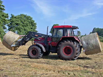 Rear forks in operation