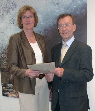 Direktor Siegfried Popp und Ute Schlautmann