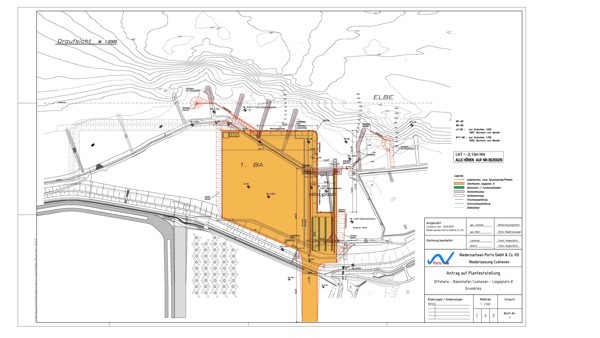 Lageplan Offshore-Hafen Cuxhaven