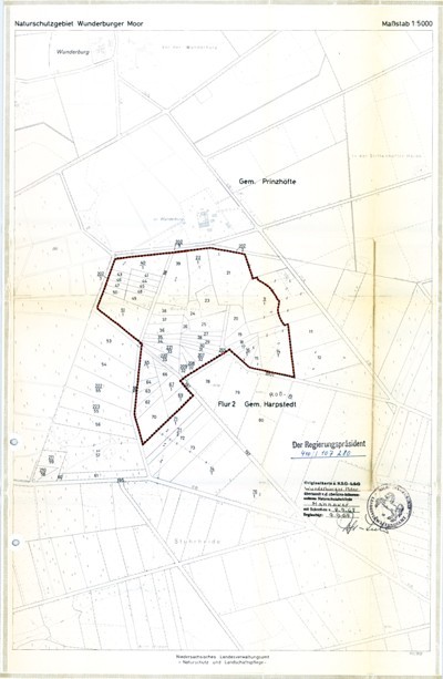 Verordnungskarte des Gebietes