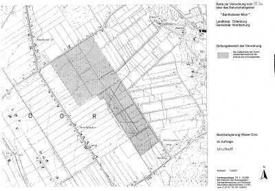 Verordnungskarte des Gebietes