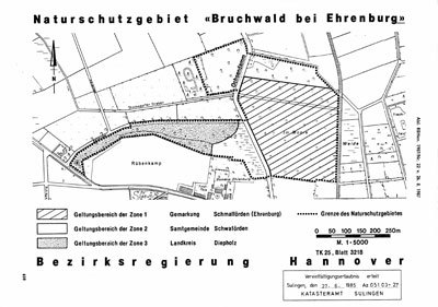 Verordnungskarte des Gebietes