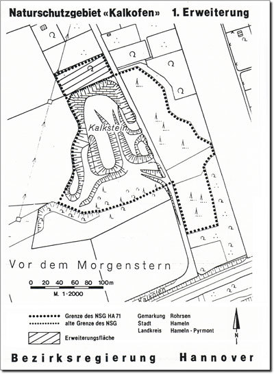 Verordnungskarte des Gebietes