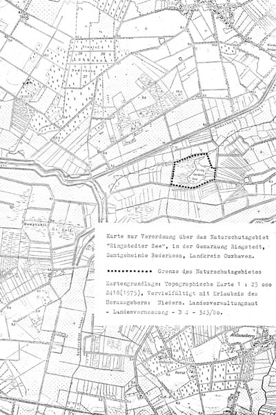 Verordnungskarte des Gebietes