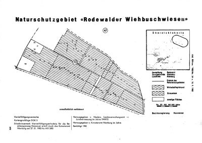 Verordnungskarte des Gebietes