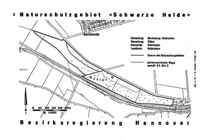 Verordnungskarte des Gebietes