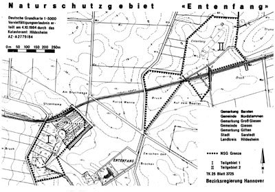 Verordnungskarte des Gebietes