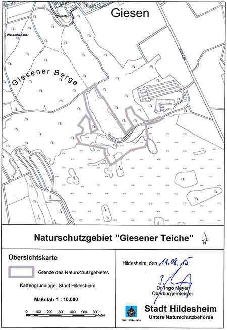 Verordnungskarte des Gebietes