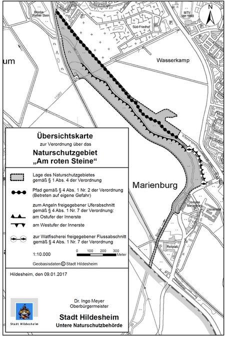 Verordnungskarte des Gebietes