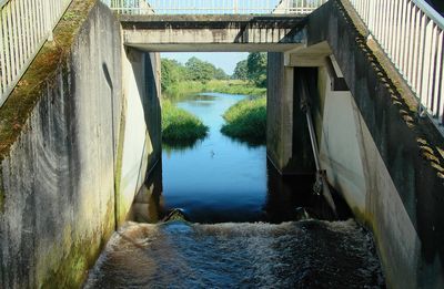 Regenrückhaltebecken in der Haaren