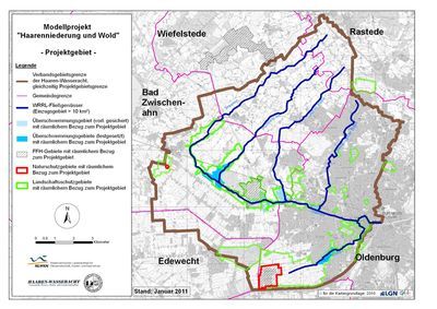 Kartographische Darstellung des Projektraums