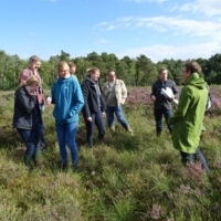 Exkursion des Aufgabenbereiches H74 in das Bissendorfer Moor. (Foto: Susanne Brosch, NLWKN)