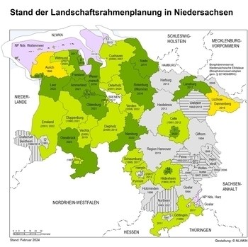 Stand der Landschaftsrahmenplanung