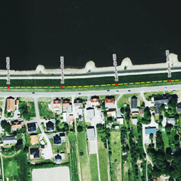 Vorschaubild: Luftbild von der Situation am Elbeufer