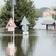 Fähranleger Neu Darchau Hochwasser 08.2002