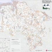 Übersichtskarte 1:500.000 der Natura 2000-Gebiete in Niedersachsen