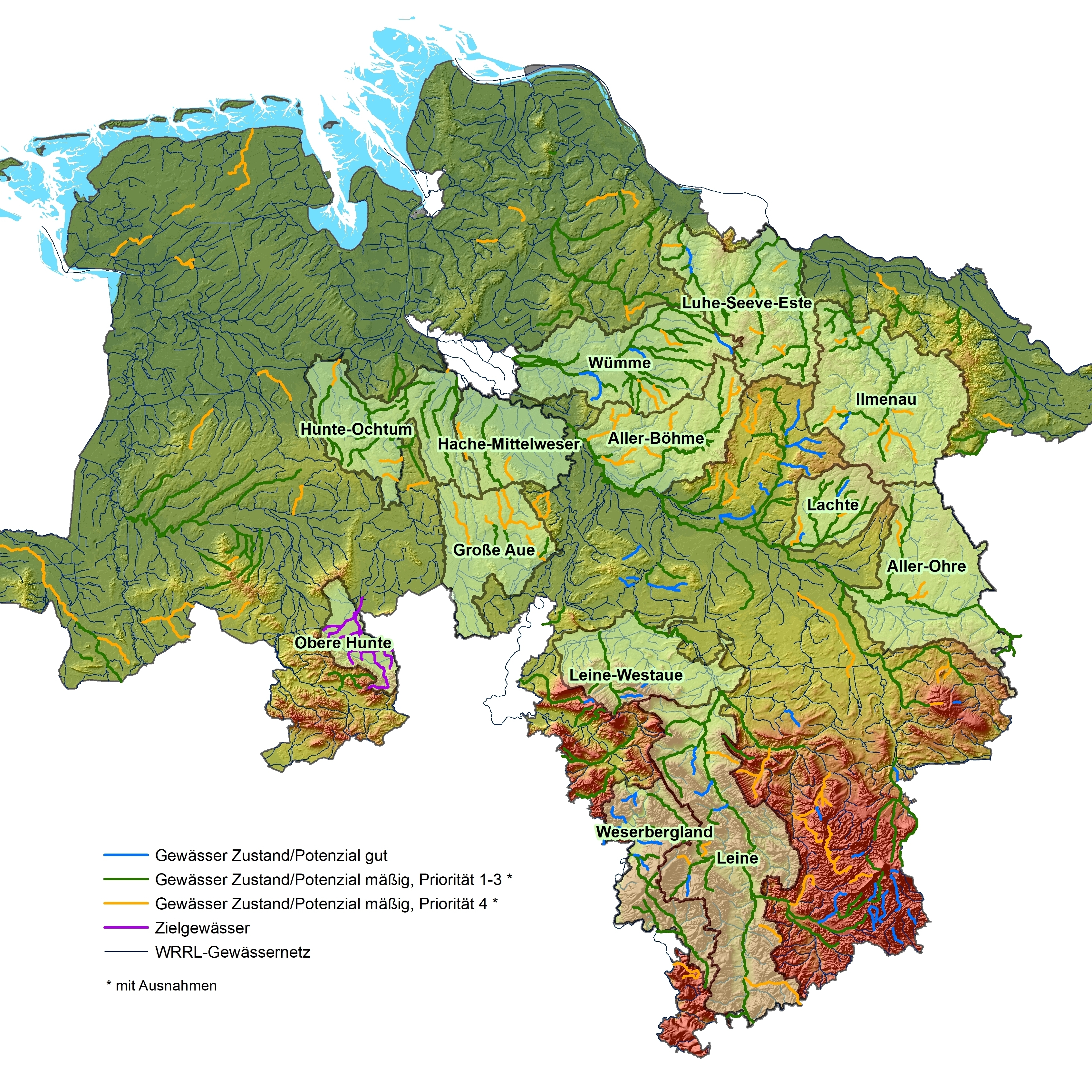 Projektkulisse Gewässerallianz, Kartenübersicht (Stand 2023)